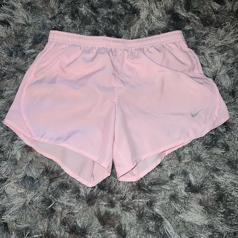 Light pink nike running shorts